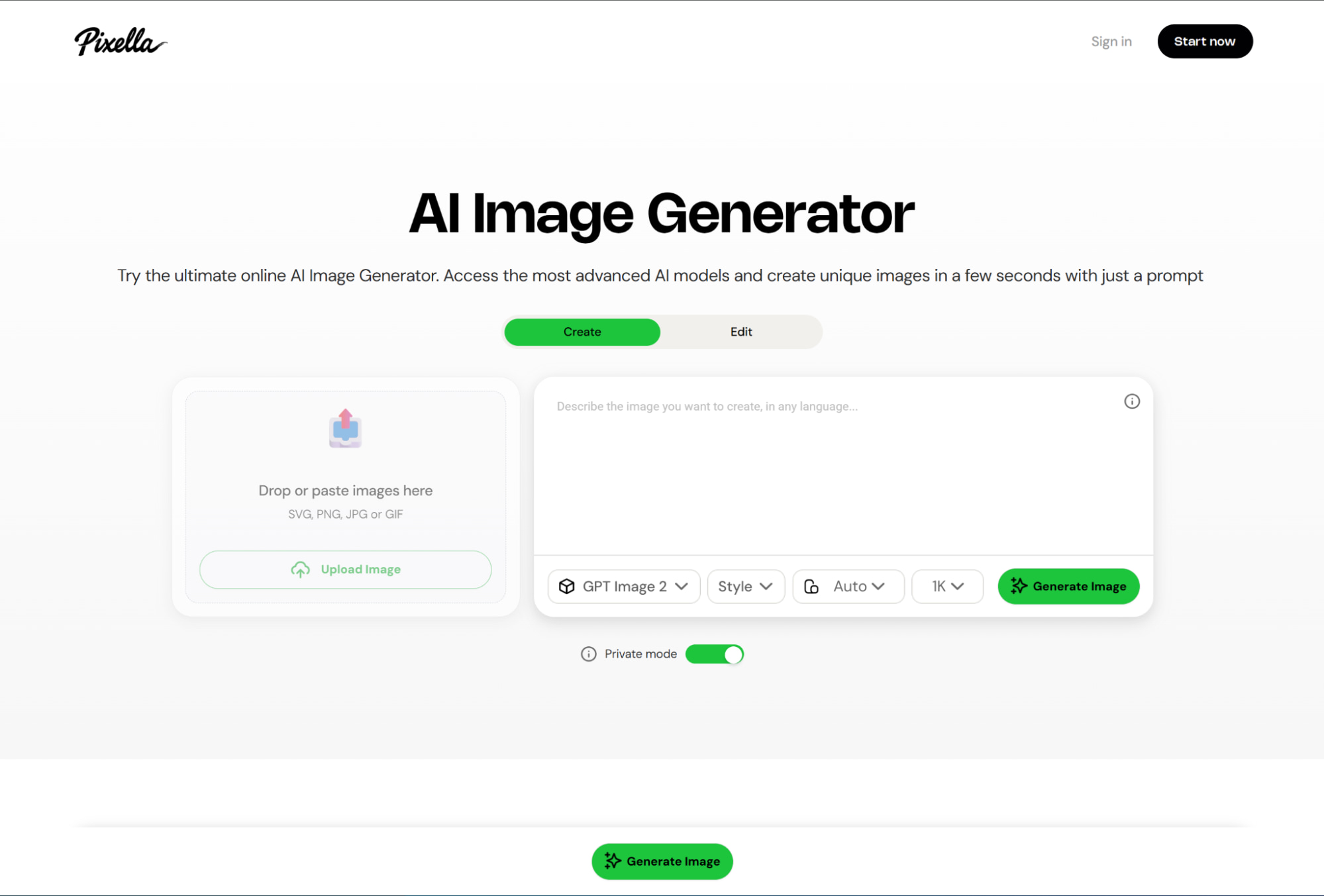 generación de imágenes por IA