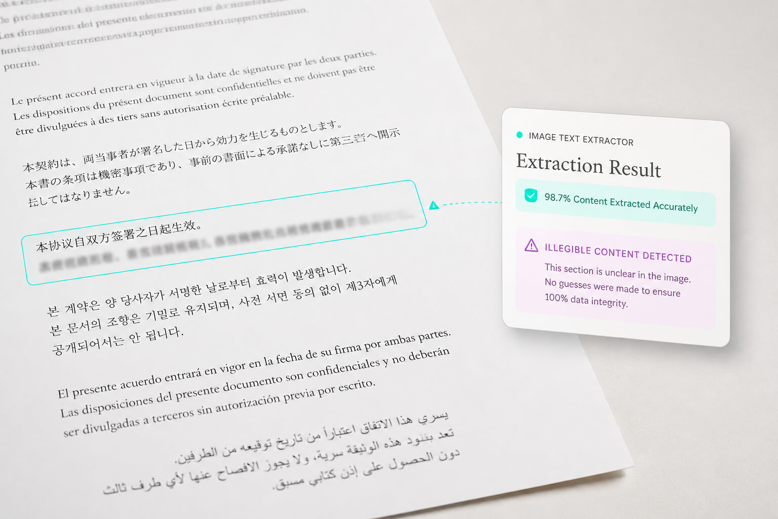 嚴格保真，零猜測